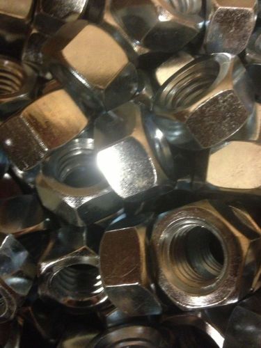 ( 50 ) Pcs. 1/2&#034;-13  Zinc Steel Plated Finish Hex Nuts