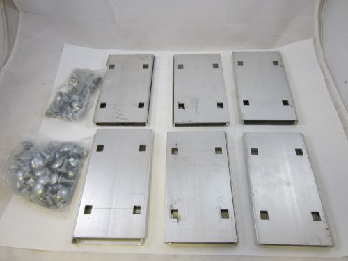 Lot of 6 pair cooper b-line 9a-1004 cable tray splice plates with hardware for sale
