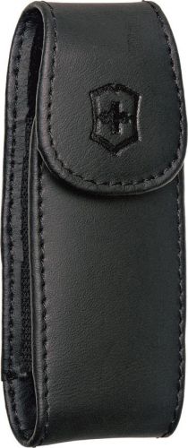 Victorinox VN33256 Expandable Leather Clip Pouch Large Black Leather Constructi