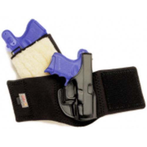 Galco Ankle Glove Ankle Holster Right Hand Black 3.25&#034; For Glock 26 AG286