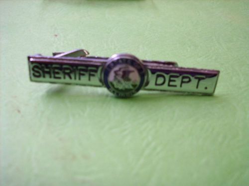 SHERIFF DEPT TIE CLIP  MEN AND WOMEN WITH ILLINOIS STATE SEAL
