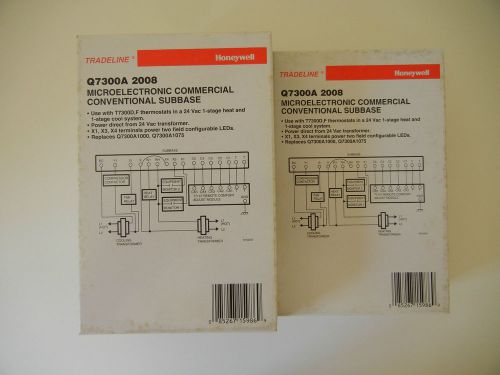 Lot of 4 Honeywell Tradeline Thermostat Subbase  Q7300A  2008