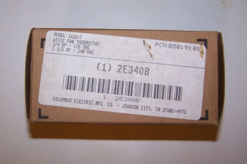 Columbus electric 1a22-7, 80-130° f 120 - 240vac thermostat nib for sale