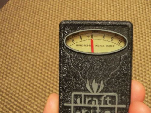 Bacharach draft-rite vacuum gauge for sale