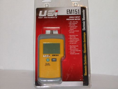 UEi EM151 Electronic Manometer Single Input Pressure Meter