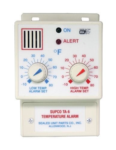 TA6 Supco Dual Point Temperature Alarm 120V Fahrenheit