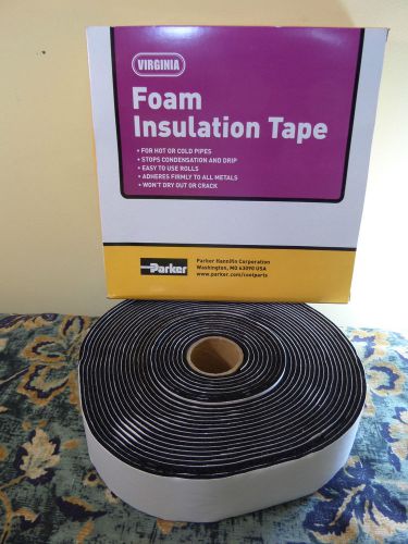 NEW Virginia Foam Insulation Tape 1/8&#034; x 2&#034; x 30&#039; K-501 475289 30 Ft Roll
