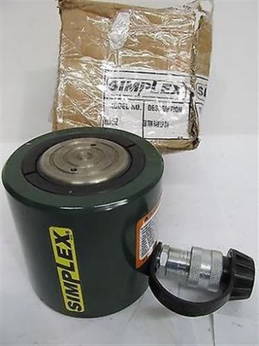 Simplex rls502, 50 ton, 2 3/8&#034; stroke, spring return, low profile cylinder for sale