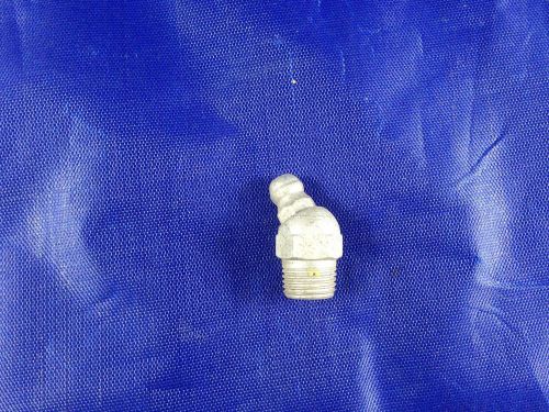Grease fitting hydraulic zink plated steel 1/8&#034;-28 bspt 45 degree  10 pack for sale