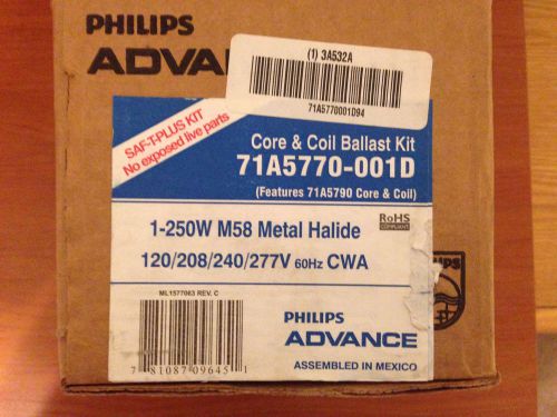 Phillips advance hid ballast kit, metal halide, 250 w for sale