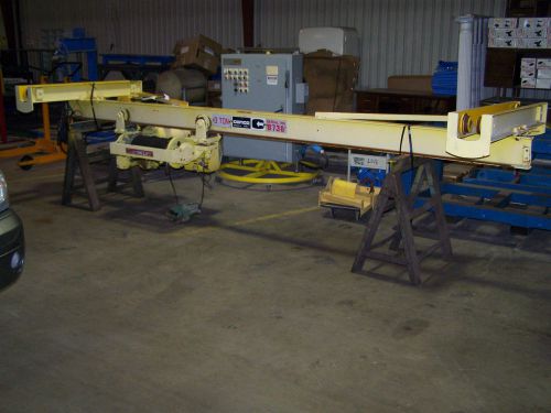 3 TON ELECTRO LIFT HOIST ON 8 INCH 15 FOOT BEAM CARRIEER--INDUSTRIAL FACTORY