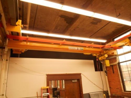2 ton custom crane, approx. 17&#039; span, budgit hoist girder, approx. 60&#039;(28631) for sale