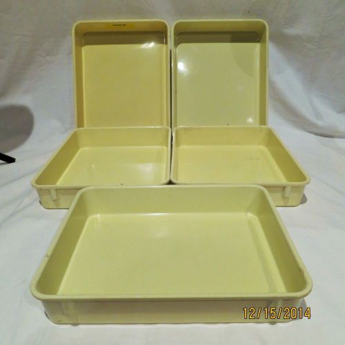 5 molded fiberglass stack containers 930108 12-3/8&#034; x 9-3/4&#034; x2-1/8&#034; nsf for sale