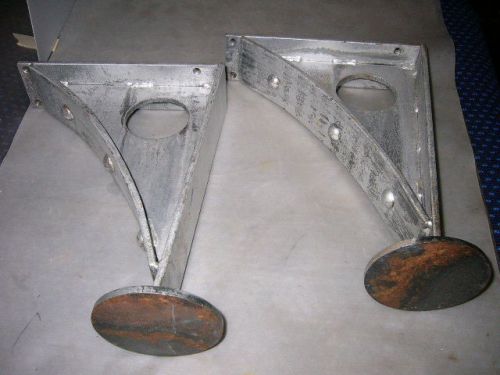 2 LG. STRONG Support Brackets-INDUSTRIAL/COMRCL/H.DUTY-Many Uses-SPACE SHIP,etc.