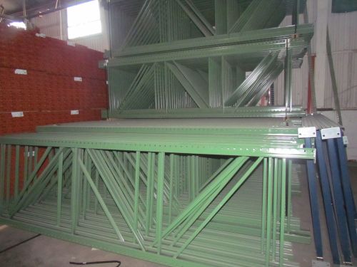 Pallet rack racking wireway husky welded 144x42 shelving cheap new for sale