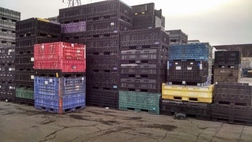 Used 64x48x50 bulk collapsible containers for sale