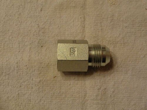 1/2&#034; male jic 37° x 3/8&#034; female npt steel straight connector (qty 25) for sale