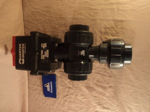 Asahi 2&#039;&#039; 3-way pvc ball valve with electric actuator for sale