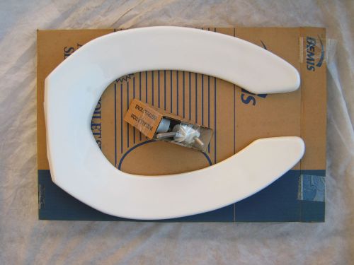 Bemis 1955c Commercial Elongated  White Toilet Set, Plastic, Hardware Included