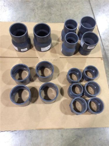 Spears ipex commercial drain pipe pvc 6&#034;x5&#034; 5&#034;x4&#034; reducer coupling 4&#034; adapt lot for sale