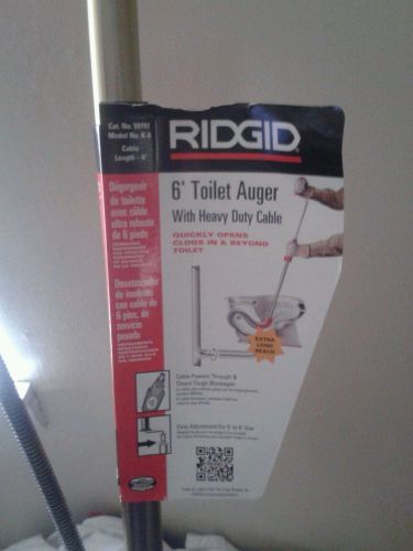 RIDGID K-6/59797 Closet Auger,6&#039;,1/2&#034; Cable with Bulb