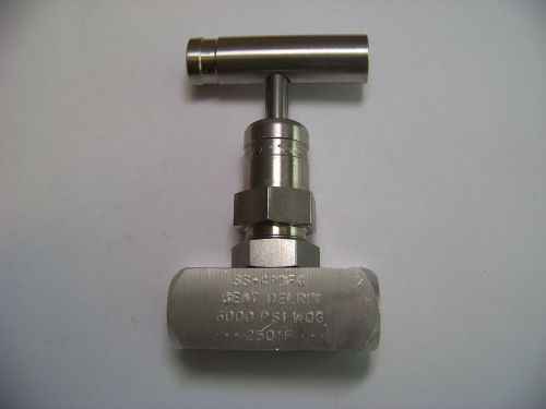 Swagelok / whitey 6,000 psi 250 deg. f. rising plug needle valve new auction for sale