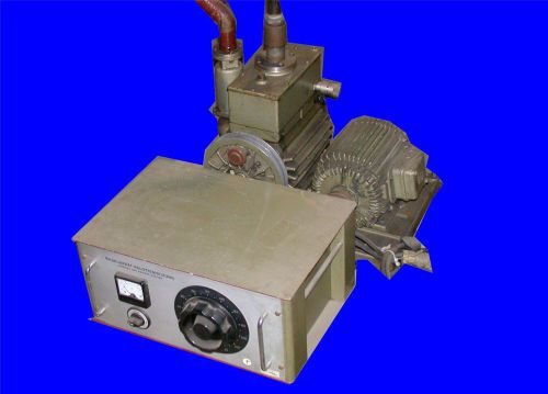 Very nice pfeiffer balzers dual stage belt driven rotary vacuum pump duo 25 for sale