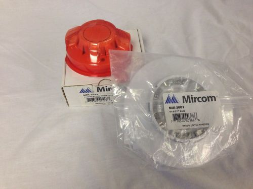 Mircom MIX-3100 Analog Addressable Photoelectric Smoke Detector &amp; MIX-2001 Base