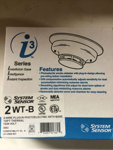 System sensor 2wtb smoke detector for sale