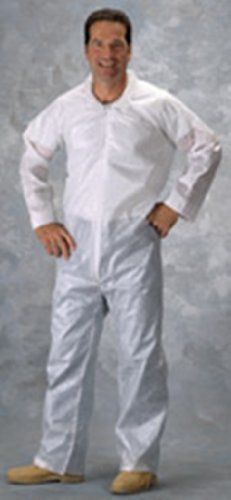 Rytex Coveralls with Open Wrists and Ankles  Zipper  Size:3X  Color: White