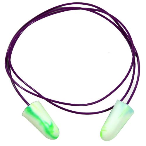 Moldex 6654 sparkplugs corded 33db multi-colored soft foam ear plugs, 500-pairs for sale