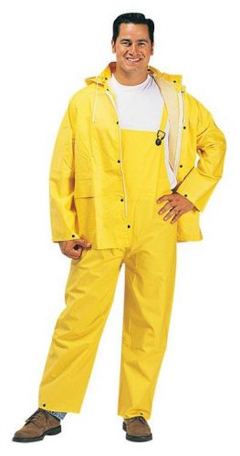 1120/l -  brand new size large yellow 3 piece rainsuit 42&#034;-44&#034; for sale