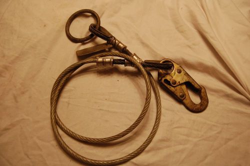 Guardian 6&#039; steel cable lanyard mfg date 3/12 for sale