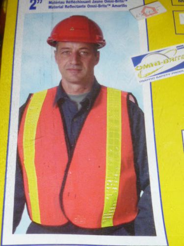 NEW SAFETY TRAFFIC ONE SIZE (REG) REFLECTIVE ADJUSTABLE VEST