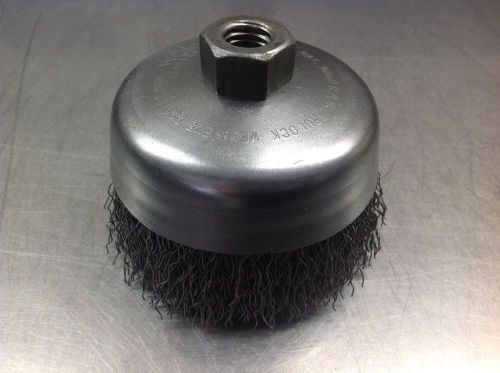WEILER  4 inch  HEAVY DUTY WIRE CRIMPED CUP BRUSH   #14036