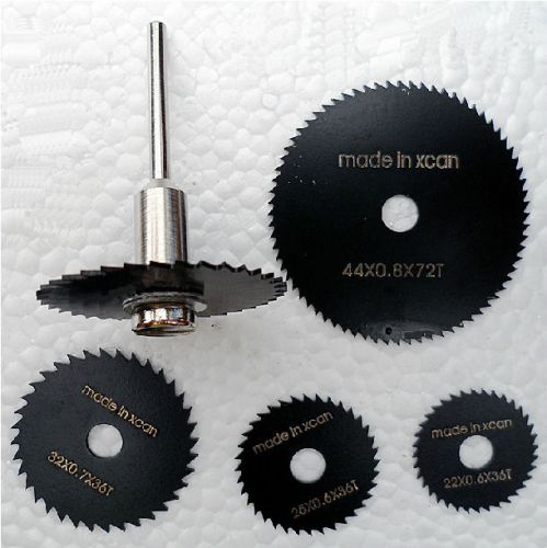 5pcs hss saw blades rotary tool circular saw blade mandrel fit 3.175mm w/ shank for sale