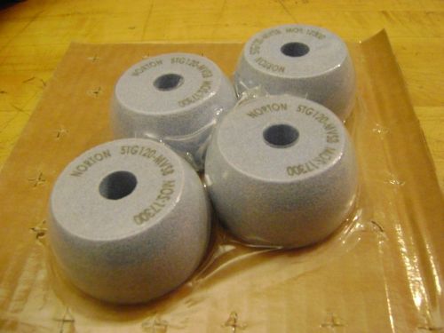 Norton 2.76&#034; x 1.45&#034; x 5/8&#034;  5TG120-MVSB Grinding Wheels 4pcs