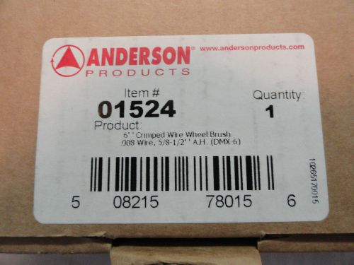 Anderson 6&#034; Crimped Wire Wheel, 01524