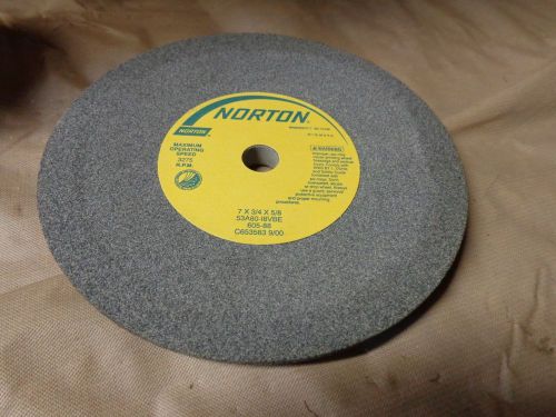 Norton 7 x 3/4 x 5/8 53a80-18vbe type 12 grinding wheels for sale