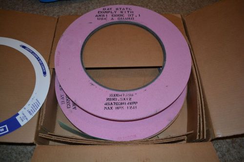 New lot of 2 Bay state Grinding Wheel   20&#034;x.5x12&#034; USA made Free Shipping