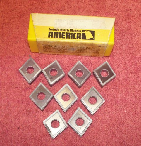 NEWCOMER   CARBIDE INSERTS   CNMG 643 X     GRADE  N10        PACK OF 9