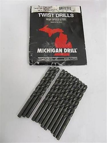Michigan Drill, 300SB-15/64, 15/64&#034;, HSS, Jobber Length Drill Bits - 12 each