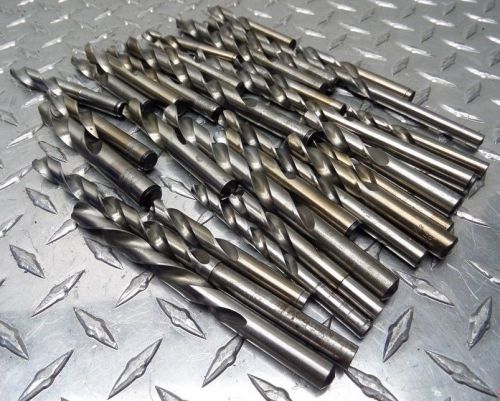 Assorted lot of drill bits 11/32&#034; to 1/2&#034; diameter size range for sale
