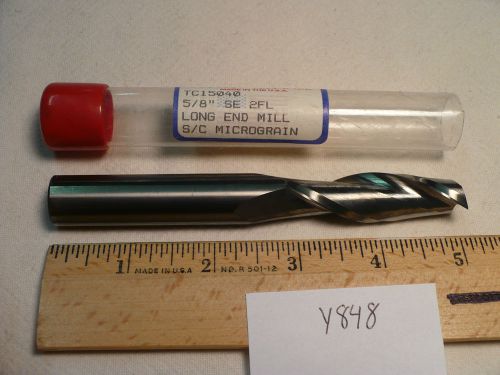1 new titan 5/8&#034; diameter carbide end mill. tc 15040. 2 flute. long. usa y848 for sale