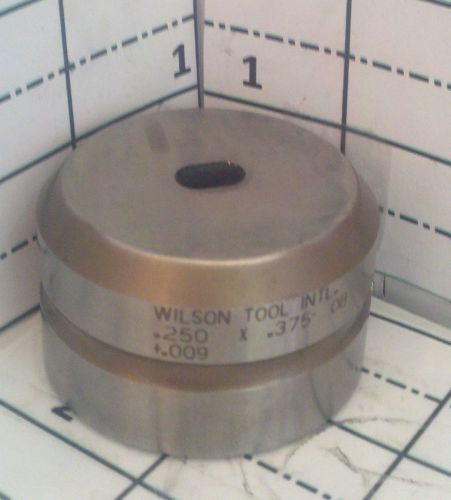 STRIPPIT Nisshinbo AMADA Thin Turret PUNCH DIE WILSON .250 X .375 OB +.009  Z1