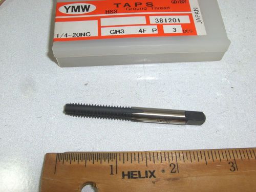 Ymw 1/4-20 gh3 4-flute plug taps  (3 pc) for sale