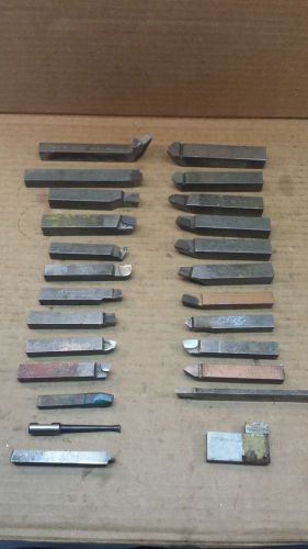 Lot of 25 Assorted 5/8&#034; 1/2&#034; 3/8&#034;&#034;  Brazed Carbide Tool Bits Sandvik, iscar....