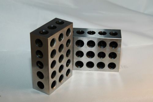 1-2-3 Blocks Pair  0.0002&#034; ULTRA PRECISION, HRC58
