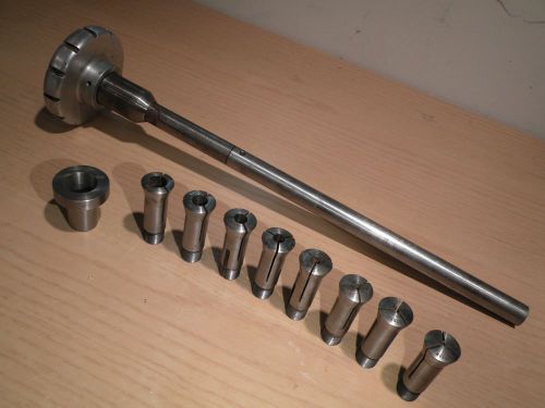 3AT Collets, adaptor nose and draw bar, Logan Lathe, P &amp; W, South Bend, Atlas