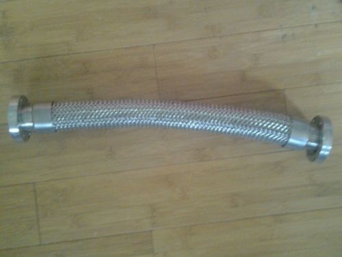 Stainless steel vacuum flexible flex braided out dia. 2 3/4&#034; , in dia. 1 3/8&#034;  A